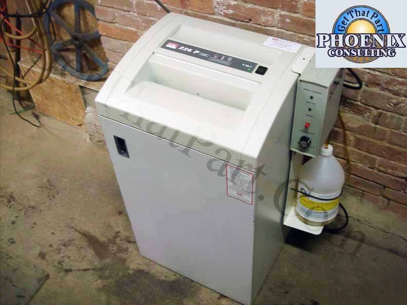 SEM 226 P 226P CrossCut German Commercial 2HP Auto Oil Paper Shredder